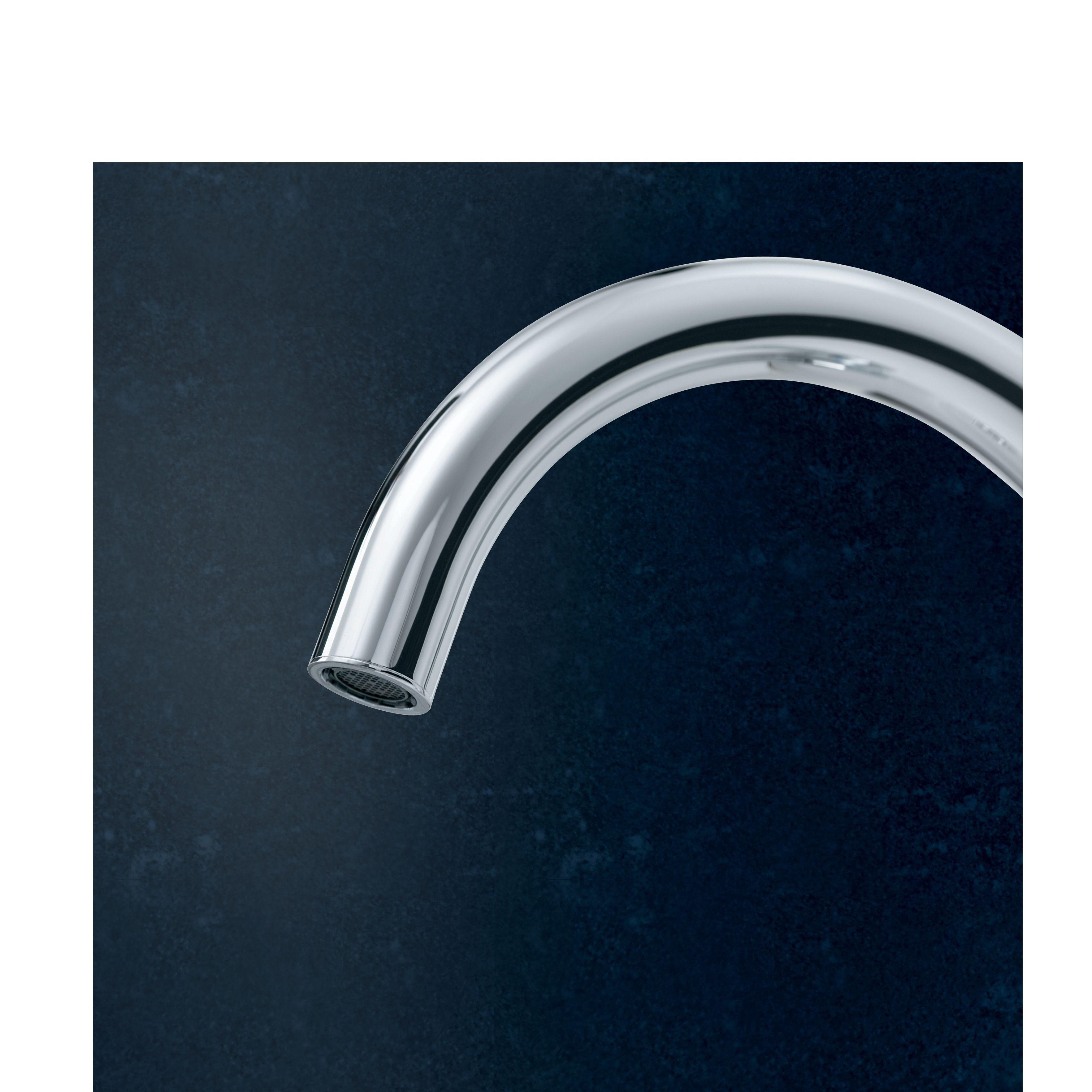 The cache aerator in the KLUDI-BINGO STAR spout reduces the water flow to 5 l/min.